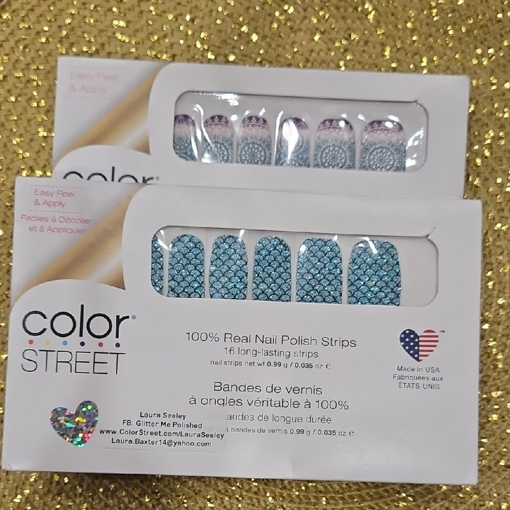 Color Street Blue Party Nail Strips